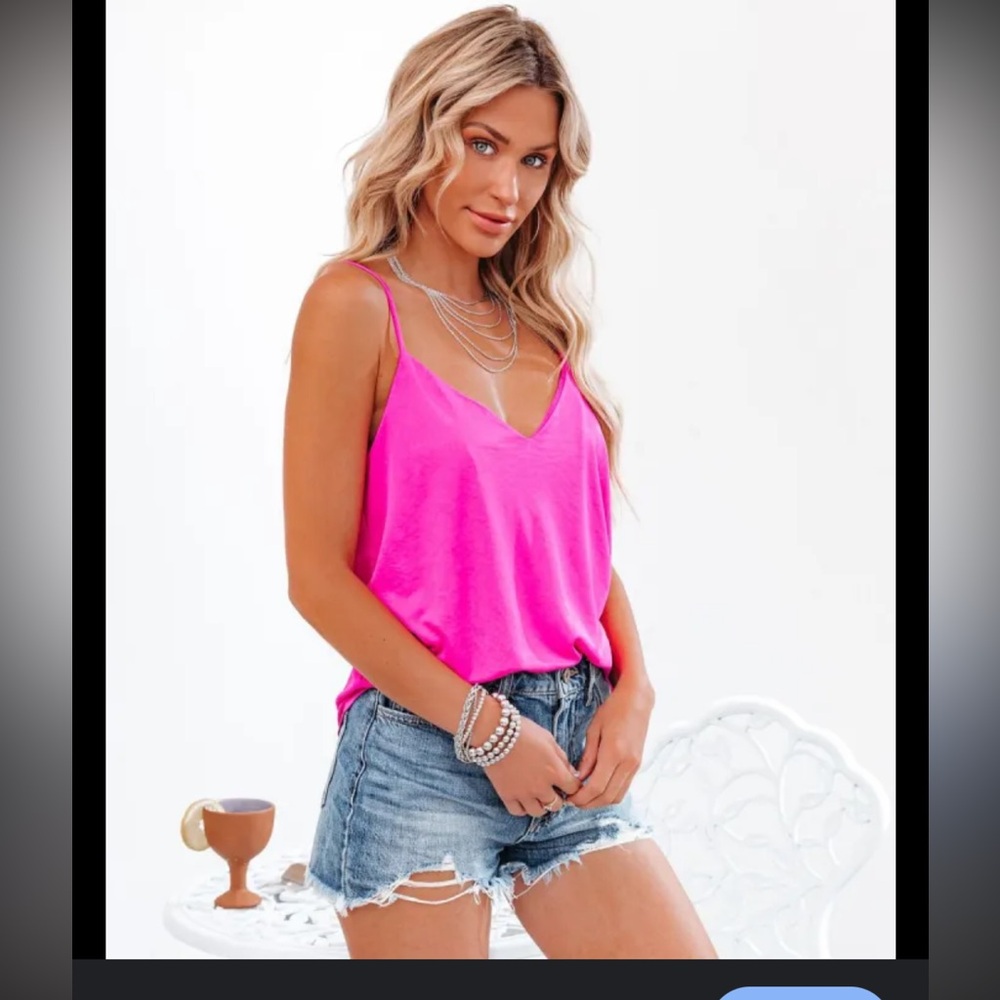Vici Women's hot Pink Cami Top